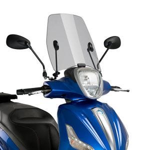 Windscreen Urban Puig compatible with Piaggio Beverly 300 IE 21 smoke 21568H