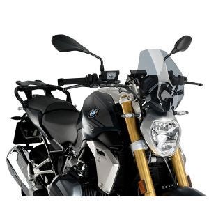 Windshield compatible with BMW R 1250 R 19-24 Smoke Puig Sport NG