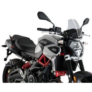 Windshield compatible with Aprilia Shiver 900 17-20 Smoke Fly Screen Puig New Generation Sport 3767H