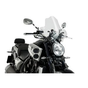 Nakedbike-screen compatible with Yamaha V-MAX 09-17 C Puig 4952W New Generation Sport windshield clear