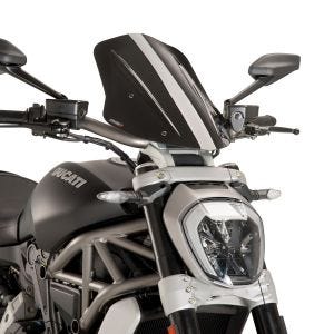 Windshield compatible with Ducati X Diavel/S 16-18 Puig 8922N New Generation Touring black