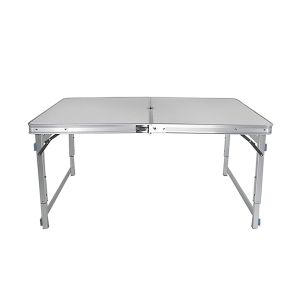 Campingtisch klappbar Aluminium Tourtecs ME57 Klapptisch tragbar höhenverstellbar silber DPL2 NEW