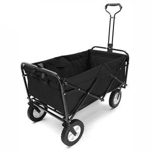 Handcart with steel frame foldable Divit handcart garden cart foldable ME69 black