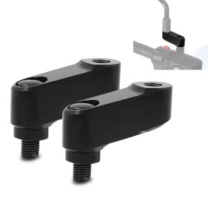 Rear View Mirror Extension compatible with Kawasaki Vulcan S 15-24 Tourtecs Pair 1.57 inch black