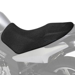Mesh seat cover compatible with Suzuki V-Strom 650 / XT 17-24 Tourtecs black