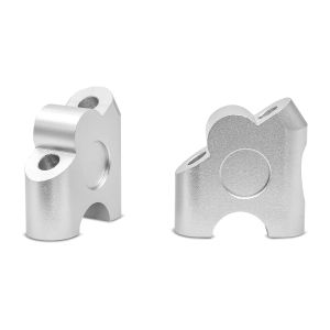 Lenkererhöhung LV1 für Royal Enfield Meteor 350 Tourtecs 30mm Aluminium silber_1
