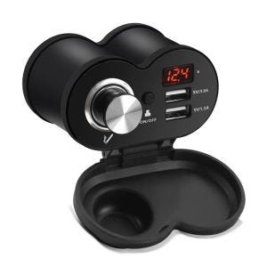 USB Plug socket for Cruiser ZA1 with Cigarette lighter and 2 USB port CB5484
