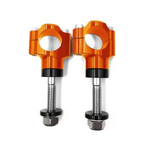 Lenkererhöhung 28mm für KTM 530 / 300 / 200 EXC Riser 15mm Tourtecs MC1 orange_1