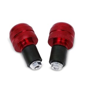 Handlebar end weight compatible with Kawasaki Ninja 650 / 400 / 300 Tourtecs LE6 Handlebar red