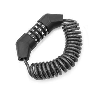 Helmet lock motorbike HS1 Tourtecs combination lock black WZ01