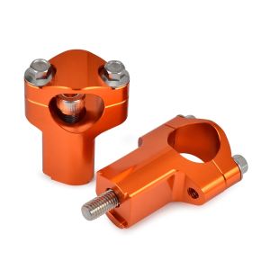 1.10 inch Handlebar riser clamp set 2.05 inch compatible with KTM 250 EXC / EXC-F Tourtecs MX1 orange