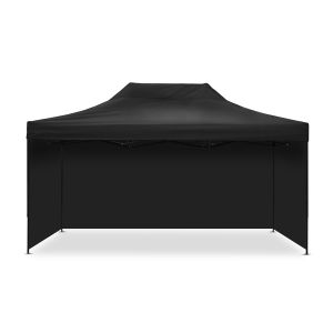 Pavillion with 4 Pavillon walls 3x14.76 ft Tourtecs foldable for the racetrack black
