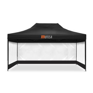Pavillion with 4 Pavillon walls 3x14.76 ft Tourtecs foldable for the racetrack transparent
