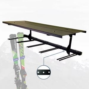 Ski holder wall Divit ski holder device strip ME85 black DPLI1