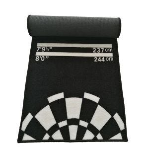 Dart carpet with oche 275 x 25.98 inch Cranit dart mat tournament mat RE10 black white DPL2