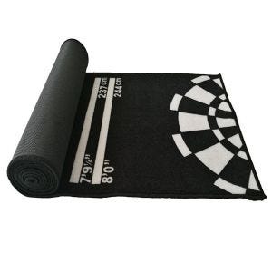 Dart carpet with oche 275 x 25.98 inch Cranit dart mat tournament mat RE10 black white DPL3
