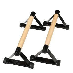 Indoor Calisthenics Wooden Grips Cranit IC1 Gymnastics Parallettes black DPL1