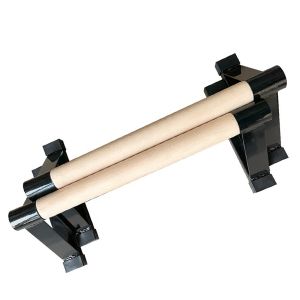 Indoor Calisthenics Wooden Grips Cranit IC1 Gymnastics Parallettes black DPL2