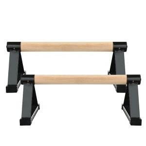 Indoor Calisthenics Wooden Grips Cranit IC1 Gymnastics Parallettes black DPL3