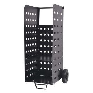 Firewood trolley 55 x 45 x 40.94 inch Divit firewood rack steel fireplace accessories RE42 black