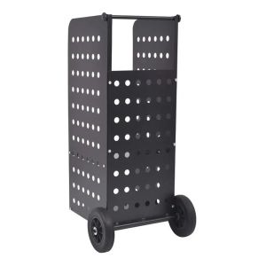 Firewood trolley 55 x 45 x 40.94 inch Divit firewood rack steel fireplace accessories RE42 black DPL1