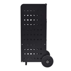 Firewood trolley 55 x 45 x 40.94 inch Divit firewood rack steel fireplace accessories RE42 black DPL2
