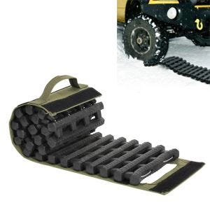 Grip aid traction aid car GH1 anti-slip mat traction aid rollable black/green