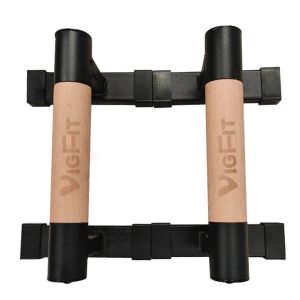 Parallettes Paire de Poignées de Pompe Cranit LG12 Barre de Support de Pompe en Bois 15.75 inch DPL1