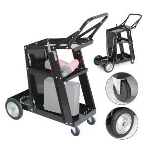 Welding trolley with 3 shelves SW1 Tourtecs workshop trolley welding table black DPL1