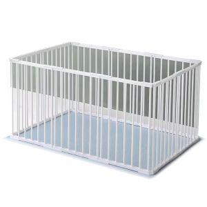 Puppy run metal Divit animal playpen outdoor enclosure 95 x 48 x 26.77 inch PL17 white DPLI1