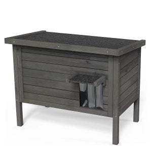 Winter Outdoor Cat House Divit KH74 Pet Wooden Hut Weatherproof