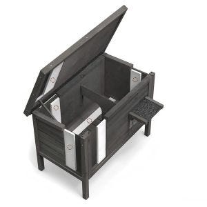 Winter Outdoor Cat House Divit KH74 Pet Wooden Hut Weatherproof DPL2