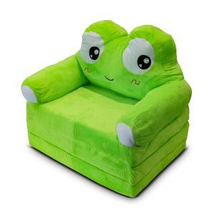 Children's armchair foldable Divit children's sofa sofa bed with plush padding PL48 frog DPL1