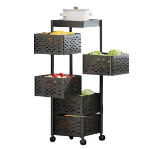 Kitchen trolley on wheels with 5 levels KW56 Divit kitchen organizer