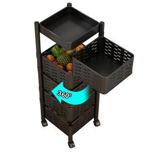 Kitchen trolley on wheels with 5 levels KW56 Divit kitchen organizer DPL2
