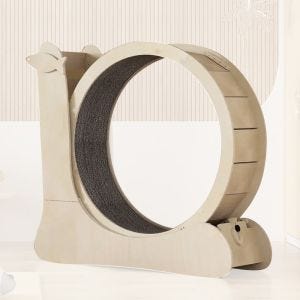 Cat exercise wheel / scratching function Divit LK3 cat exercise wheel made of wood DPL1