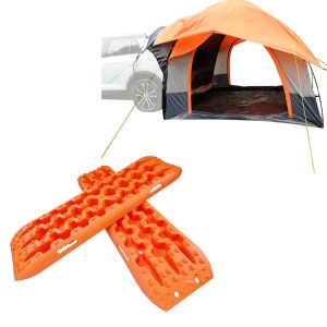 Rear tent car 1-2 persons ME64 orange + Off Road Recovery Tracks Tred Recovery Boards universal one pair Vanit BB1 orange