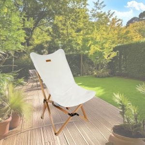 Campingstuhl CS2 Klappstuhl faltbar Outdoorstuhl modern weiß DPL1