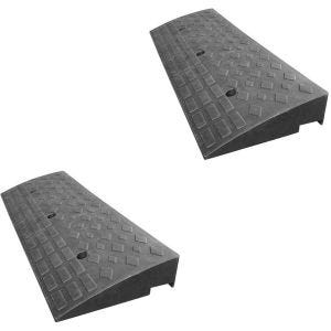 Set 2x Curb ramp Vanit BR22 rubber ramp driveway 39.37 inch