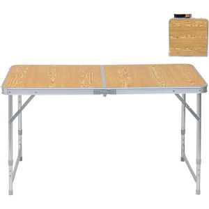 Camping table + 4 stools aluminum foldable M51 Vanit folding table furniture set height adjustable Outdoor DPLI1