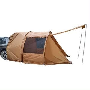 Rear tent car 5-6 people Vanit GI69 tunnel tent family tent waterproof 520 x 300 x 78.74 inch brown DPL1