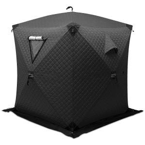 Camping tent sauna tent 1-2 persons waterproof 180 x 180 x 82.68 inch GI92 black DPL1