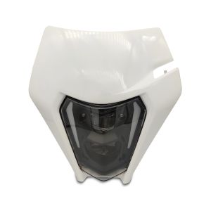 LED Headlight ECE + mask compatible with KTM 125 EXC / XC-W XDURE SW1-WH