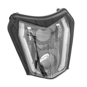 LED headlight compatible with KTM 500 / 450 / 300 / 250 EXC with E-mark DRL Xdure SW2
