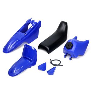 Bodywork Kit compatible with Yamaha PW50 Fuel Tank Seat Fender Plastic Fairing Set Xdure BK23 blue
