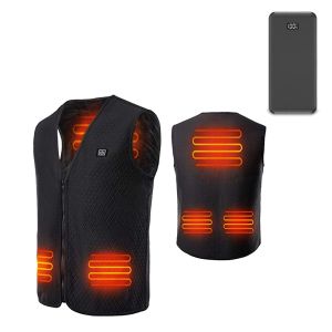 Set Heating vest Size M HW2 XGP Heated motorcycle vest USB with Power bank 32808.40 ftah Lumitecs portable charger