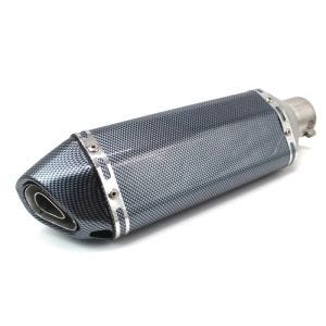 Exhaust muffler Force compatible with BMW F 800 GT / R / S / ST Silencer Carbon Look