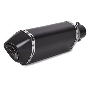 Exhaust muffler Force compatible with Kawasaki Ninja 400 / 300 Silencer Inox Black