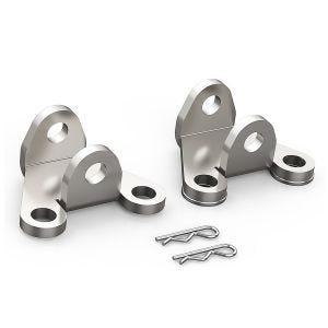 Lowered footrest bracket kit compatible with Yamaha Tenere 700 19-24 footrest lowering kit Zaddox FA11 silver