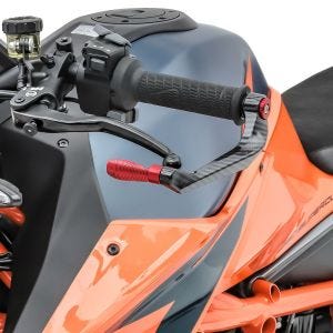 Motorcycle Lever Guard Brake and Clutch Handguard Protection Zaddox X6 red DPLB1